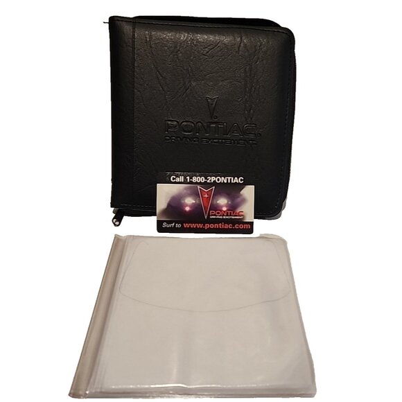 Pontiac Cares Driving Excitement Owners Manual Zip Case CD DVD Holder Pen Slot - Picture 1 of 7